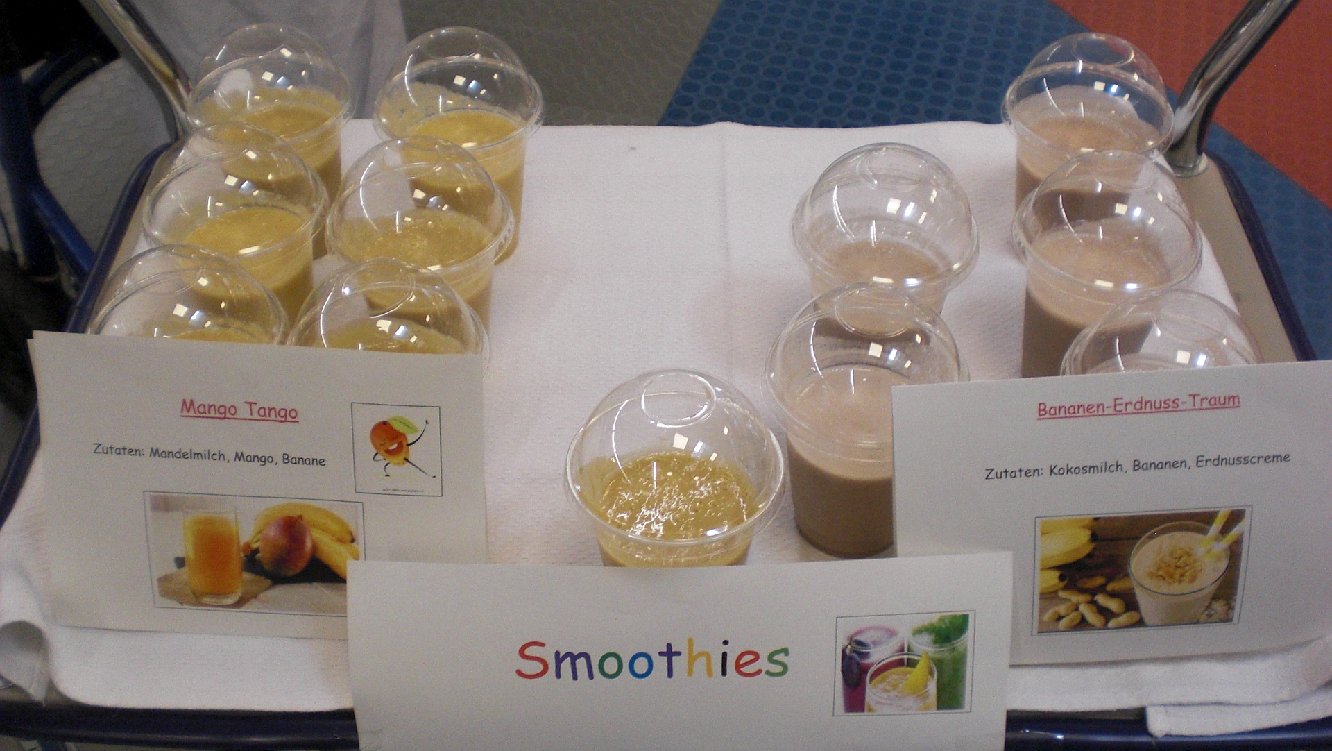 Smoothie Verkauf in der Aula