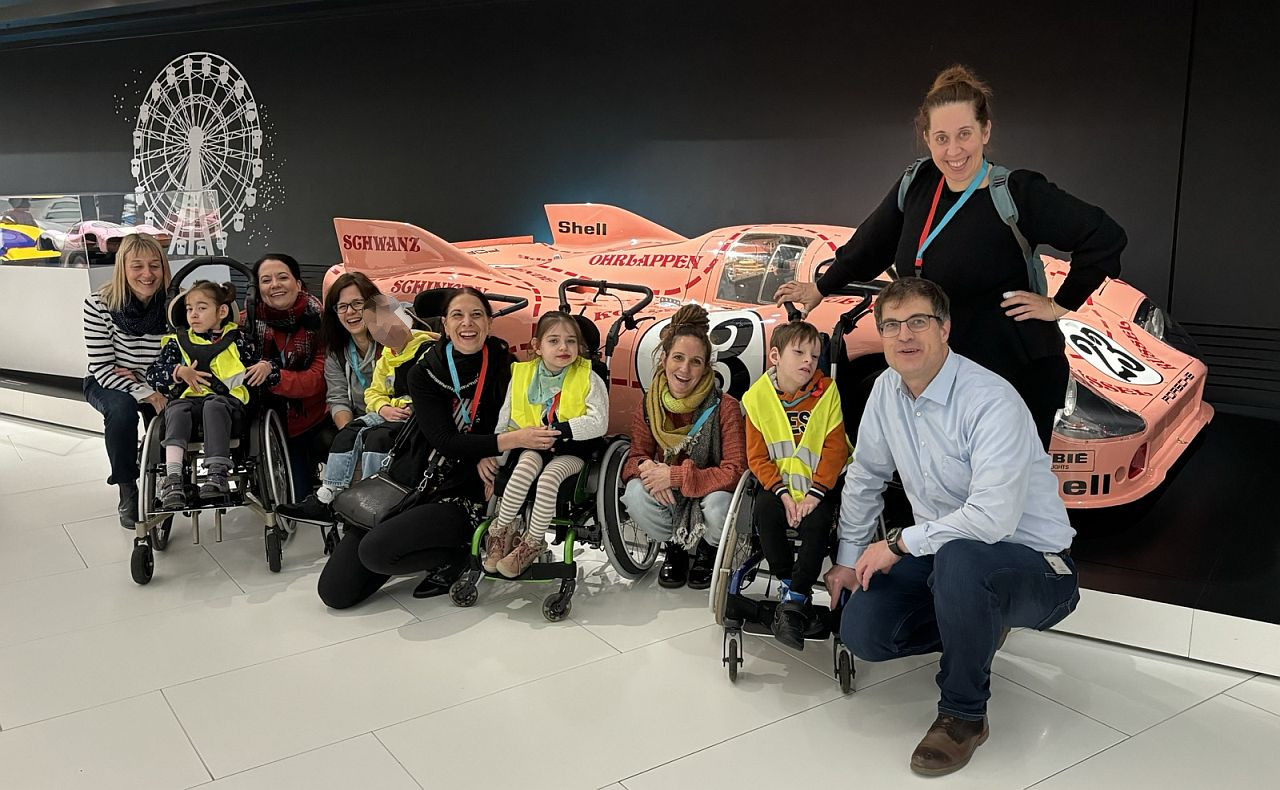 Die Klasse 2a im Porsche Museum