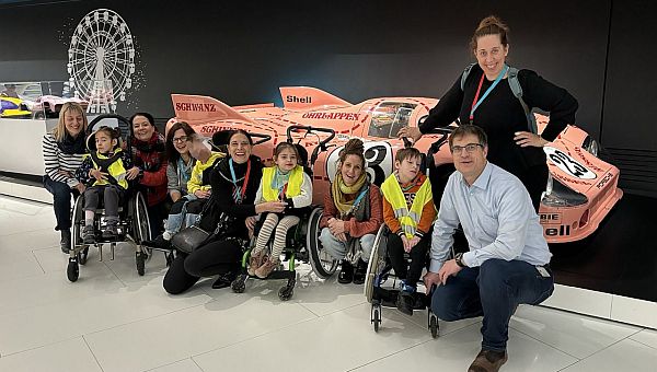 Die Klasse 2a im Porsche Museum