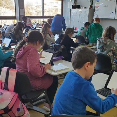 Unterricht mit I-Pads an der Friedrich-von-Keller-Schule