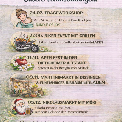 Flyer Veranstaltungen