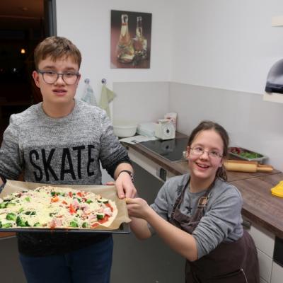 Selbstgemachte Pizza